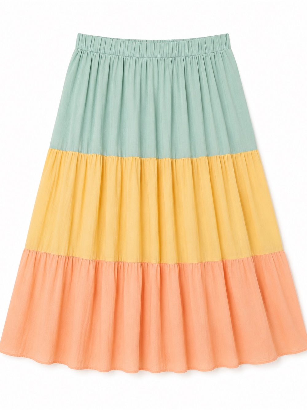 Torrid Colorblock Tiered Maxi Skirt Size 2 (2X) - Picture 2 of 13